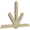 Ekena Millwork Kennewick Rough Sawn Timber Gable Bracket, Douglas Fir, 84"W x 53"H x 4"D x 6"F, 15/12 Pitch GBW084X53X0406KEN00RDF - alternate 3